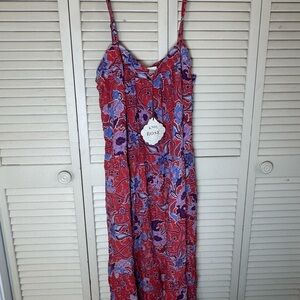 Knox Rose Red and Purple Floral Dress